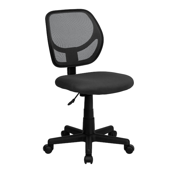 Flash Furniture Mesh Task Chair, 15-1/2" to 19-1/2", Gray - WA-3074-GY-GG