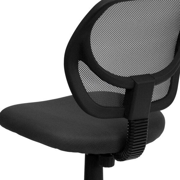 Flash Furniture Mesh Task Chair, 15-1/2" to 19-1/2", Gray - WA-3074-GY-GG