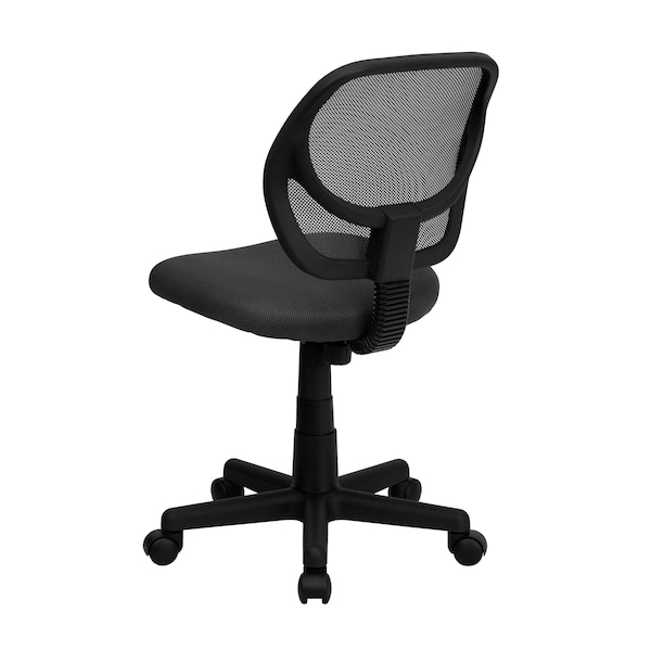 Flash Furniture Mesh Task Chair, 15-1/2" to 19-1/2", Gray - WA-3074-GY-GG