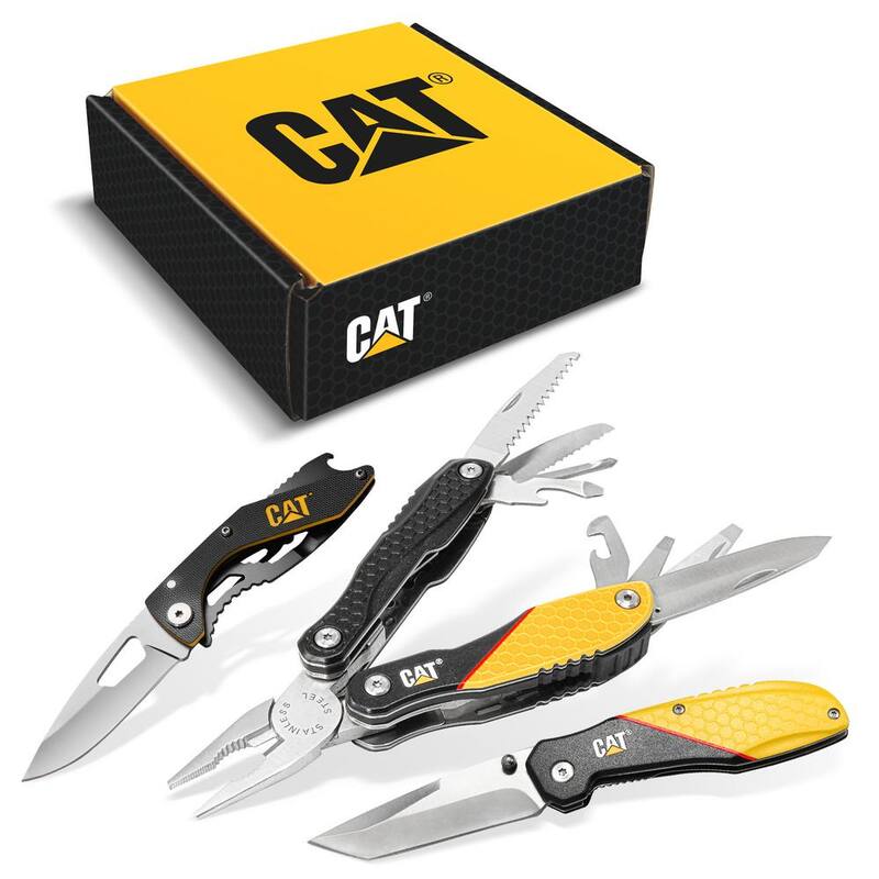 CAT 13-in-1 Multi-Tool and Pocket Knives Gift Box Set (3-Piece) - 240126