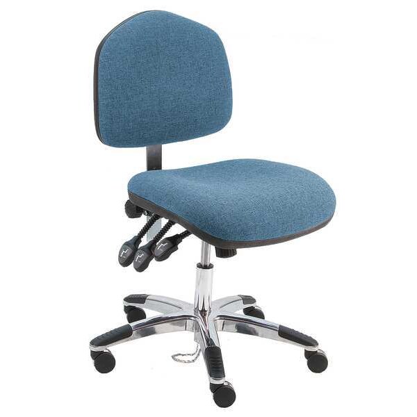 Benchpro Ergonomic Chair Ergonomic Chair, 17" to 22" Height, Fabric, Blue - WAS-DF-TLC-WW-BLUE