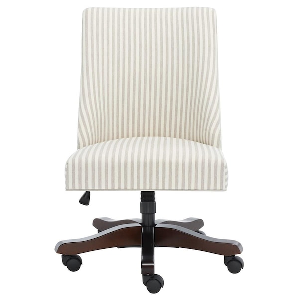 Safavieh 25 x 27 x 38 in. Scarlet Desk Chair, Beige Stripe - MCR1028C