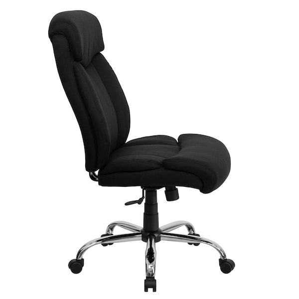 Flash Furniture Executive Chair, Black Seat, Fabric Back - GO-1235-BK-FAB-GG