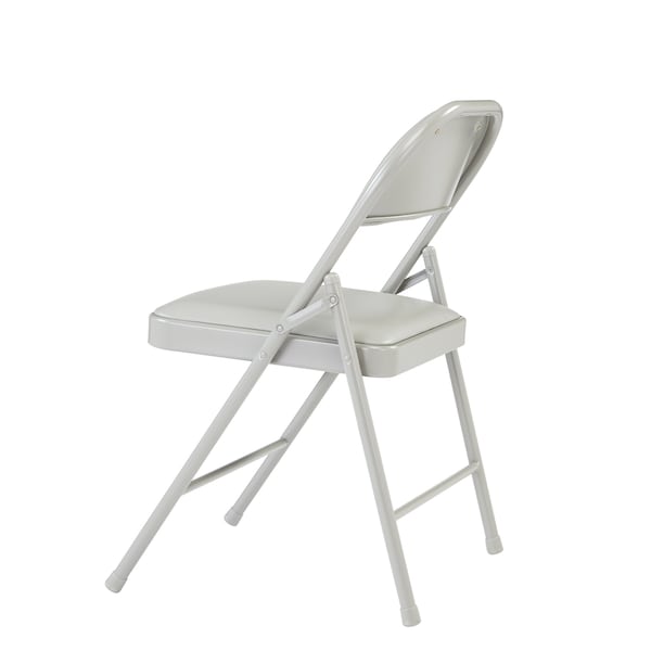 National Public Seating Commercialine Folding Chair, Vnyl, Gry, PK4 - 952