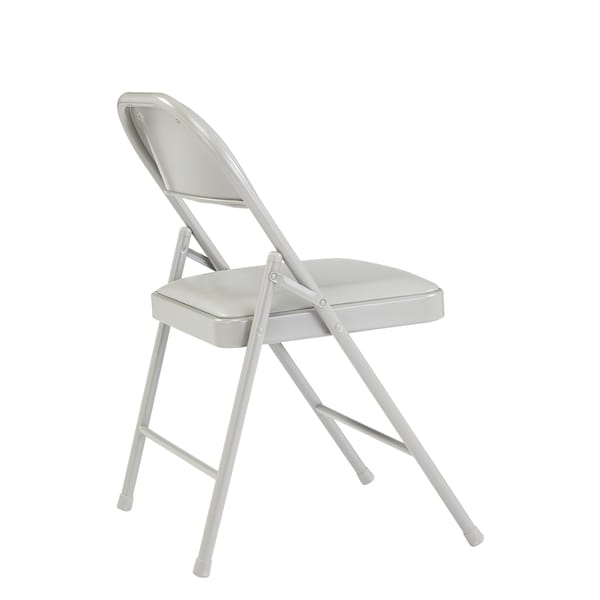 National Public Seating Commercialine Folding Chair, Vnyl, Gry, PK4 - 952