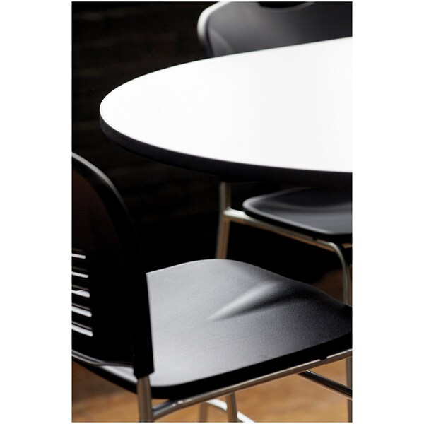Safco Vy Bistro Chair, Black Back, 18 in W 22" L 45" H - 4295BL