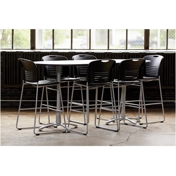 Safco Vy Bistro Chair, Black Back, 18 in W 22" L 45" H - 4295BL