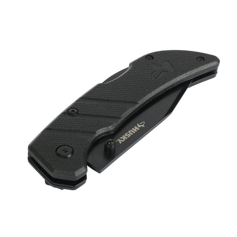Husky 4 in. Folding Knife with Nylon Handle (2-Pack) - 90662