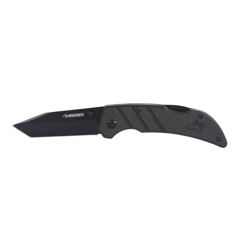 Husky 4 in. Folding Knife with Nylon Handle (2-Pack) - 90662