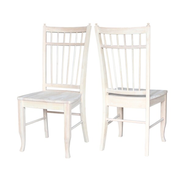 International Concepts Seat of 2 Birdcage Chairs, Unfinished - C-18P