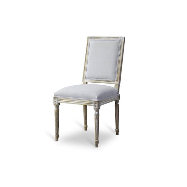 Baxton Studio Clairette Wood Traditional French Accent Chair - 110-6012