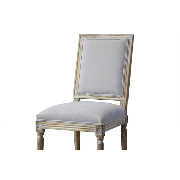 Baxton Studio Clairette Wood Traditional French Accent Chair - 110-6012