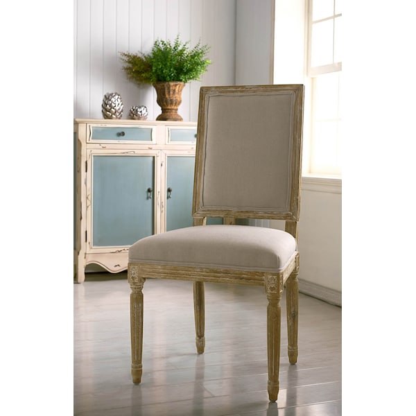 Baxton Studio Clairette Wood Traditional French Accent Chair - 110-6012