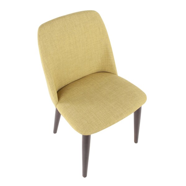 Lumisource Tintori Dining Chair in Green Fabric, PK 2 - CHR-TNT GN+BN2