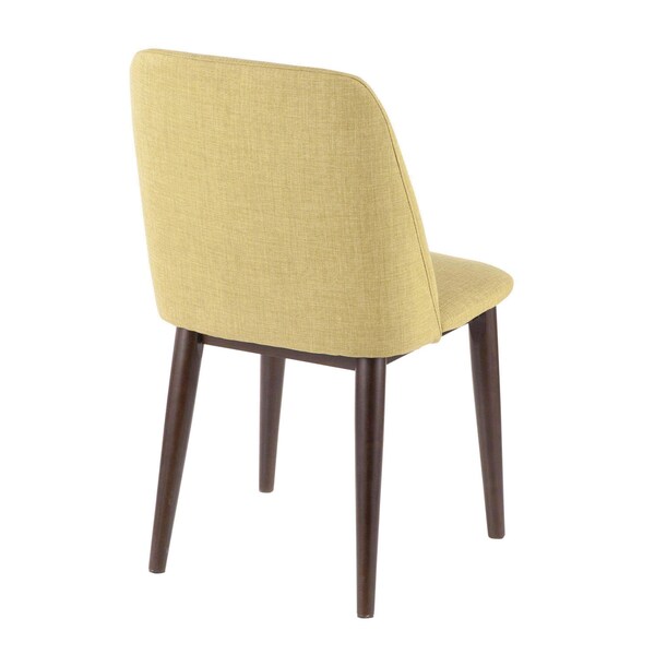 Lumisource Tintori Dining Chair in Green Fabric, PK 2 - CHR-TNT GN+BN2