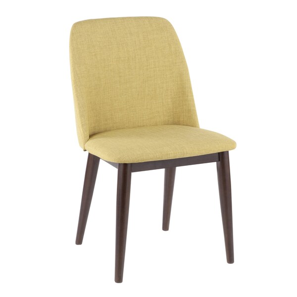 Lumisource Tintori Dining Chair in Green Fabric, PK 2 - CHR-TNT GN+BN2