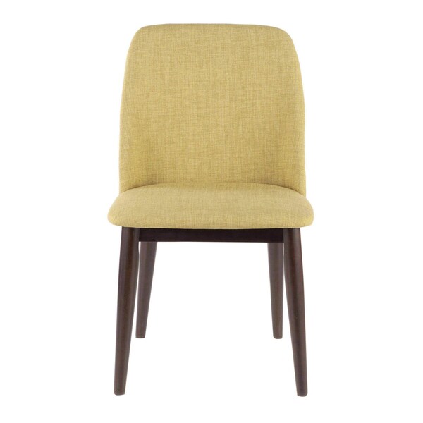 Lumisource Tintori Dining Chair in Green Fabric, PK 2 - CHR-TNT GN+BN2