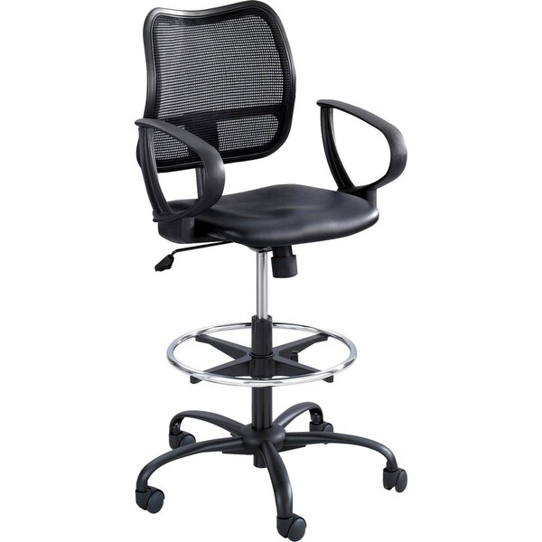 Safco CHAIR, EXTENDED HT VIN, BK - SAF3395BV