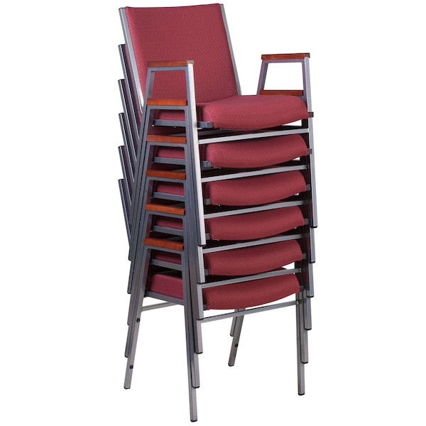 Flash Furniture Fabric Stack Armchair, Burgundy - XU-60154-BY-GG