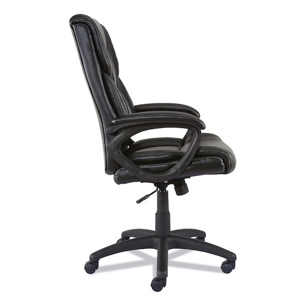 Alera Brosna Mid-Back Task Chair, Up to 250 lb, 18.15" to 21.77 Seat Height, Black Seat/Back, Black Base - ALEBRN42B19
