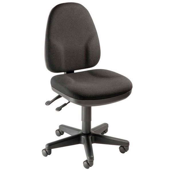 Global Industrial Operator Chair, Fabric Upholstery, Black - 252261BK