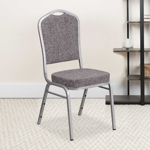 Flash Furniture Gray Fabric Banquet Chair - 4-FD-C01-S-12-GG
