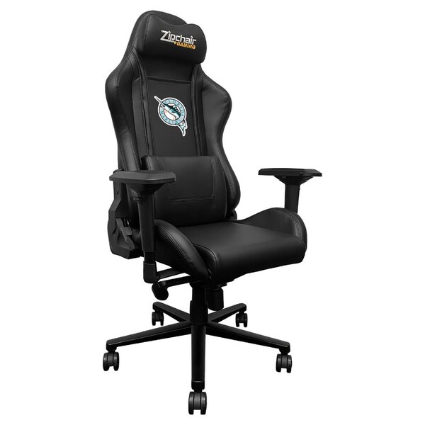 Dreamseat Xpression Pro Gaming Chair with Florida Marlins Cooperstown Primary Logo - XZXPPRO032-PSCOOP0050A