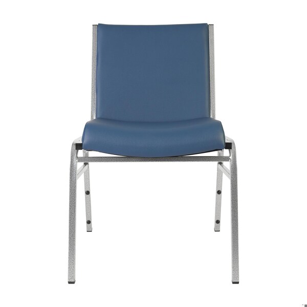 Flash Furniture HERCULES Heavy Duty Navy Vinyl Stack Chair - XU-60153-NVY-VYL-GG
