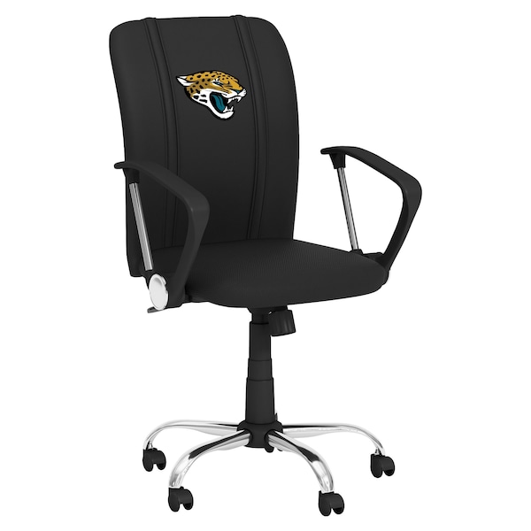 Dreamseat Curve Task Chair with Jacksonville Jaguars Primary Logo - XZOCCURVE-PSNFL20085