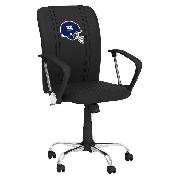 Dreamseat Curve Task Chair with New York Giants Helmet Logo - XZOCCURVE-PSNFL21012