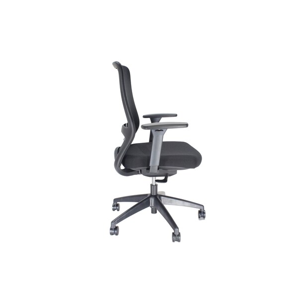 We'Re It Urban Series Black Mesh High-Back Adjustable Task Chair for Home or Office in Black - EM6100-BLK