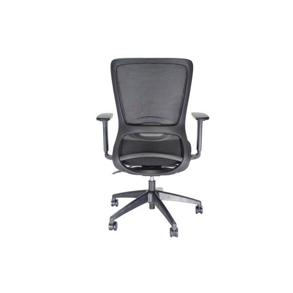 We'Re It Urban Series Black Mesh High-Back Adjustable Task Chair for Home or Office in Black - EM6100-BLK