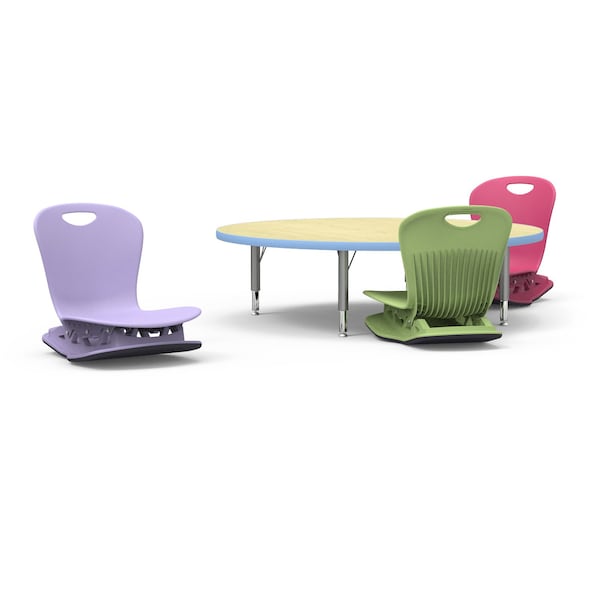 Virco ZUMA Series Floor Rocker, 5th Grade - Adult - Black Seat - ZFLROCK18