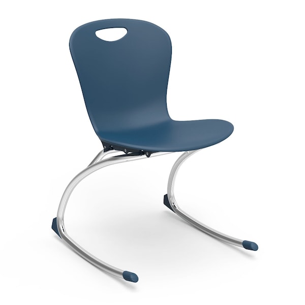 Virco ZUMA Series 18" Rocking Chair, 5th Grade - Adult - Navy Seat - ZROCK18