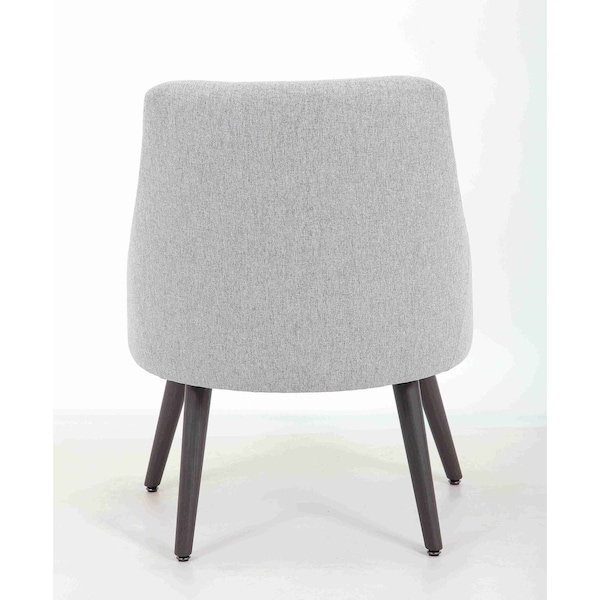 Boss Office Products Deluxe Comfort 4 Leg Pull Up Desk Chair  Gray Fabric - B579-GY