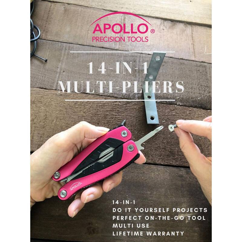 Apollo 14-in-1 Multi-Tool in Pink - DT5015P