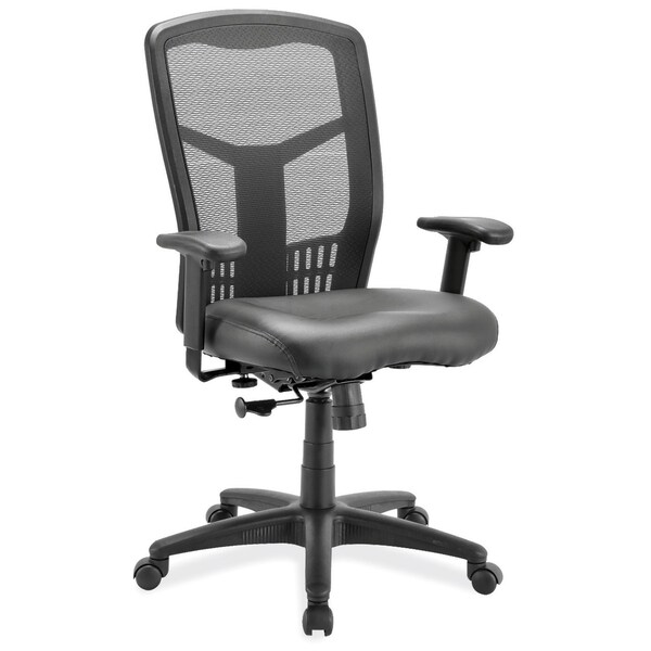 Officesource CoolMesh Collection Swivel Tilt, High Back Chair with Black Frame - OSTW8906LBK