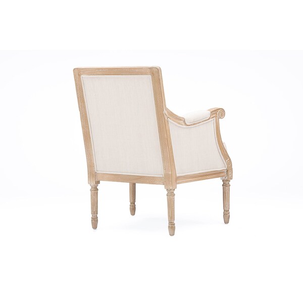 Baxton Studio Light Beige 25.4 in W Cotton Seat - 112-6024