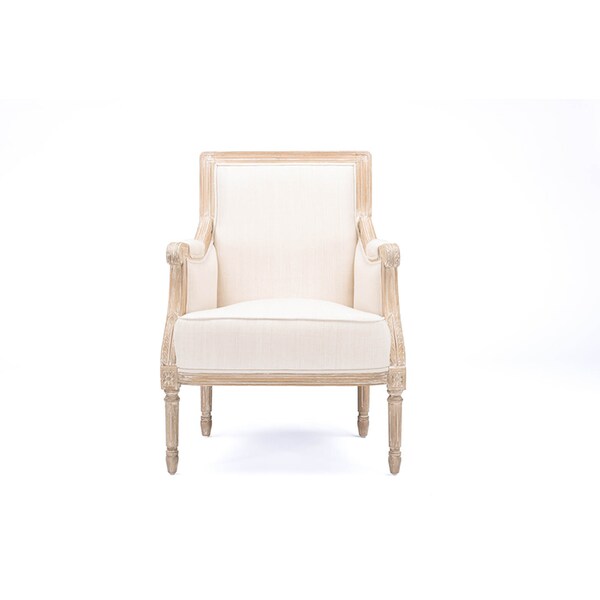 Baxton Studio Light Beige 25.4 in W Cotton Seat - 112-6024