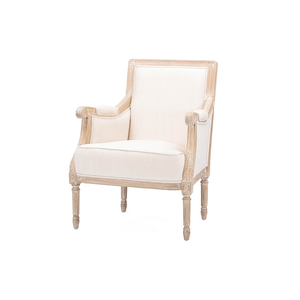 Baxton Studio Light Beige 25.4 in W Cotton Seat - 112-6024