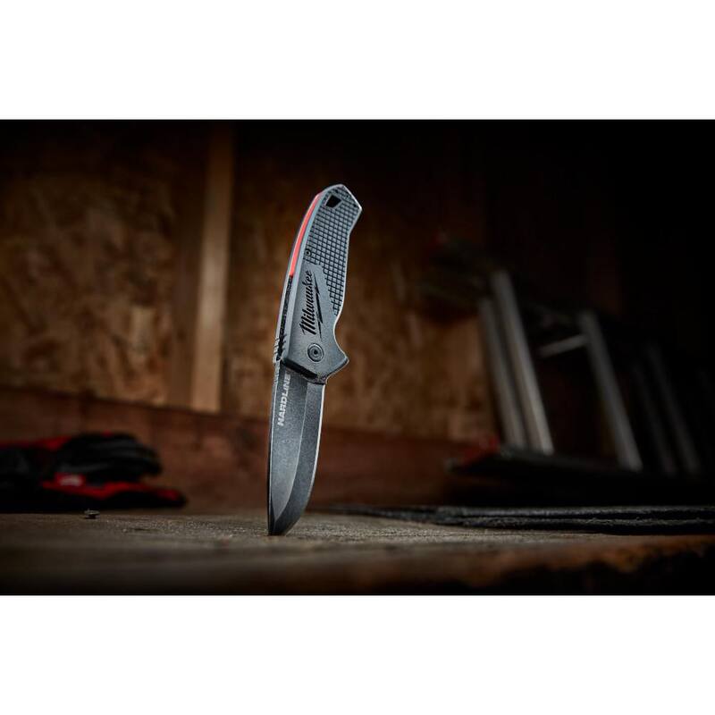Milwaukee 3 in. Hardline D2 Steel Smooth Blade Pocket Folding Knife and FASTBACK Spring Assisted Folding Knife (2-Piece) - 48-22-1994-48-22-1530