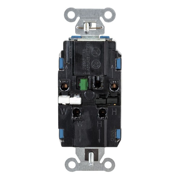 Hubbell Receptacle, 1/2 hp, 125V AC, NEMA 5-15R - 5252STBL