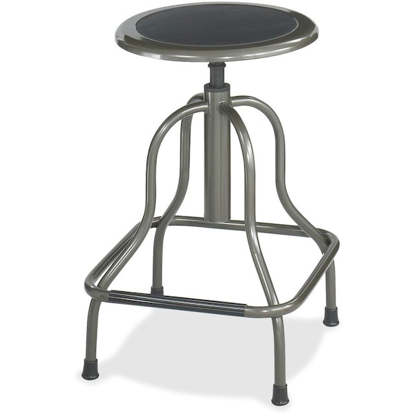 Safco Industrial Stool, without Back, Seat Height 22"x27", Pewter - SAF6665