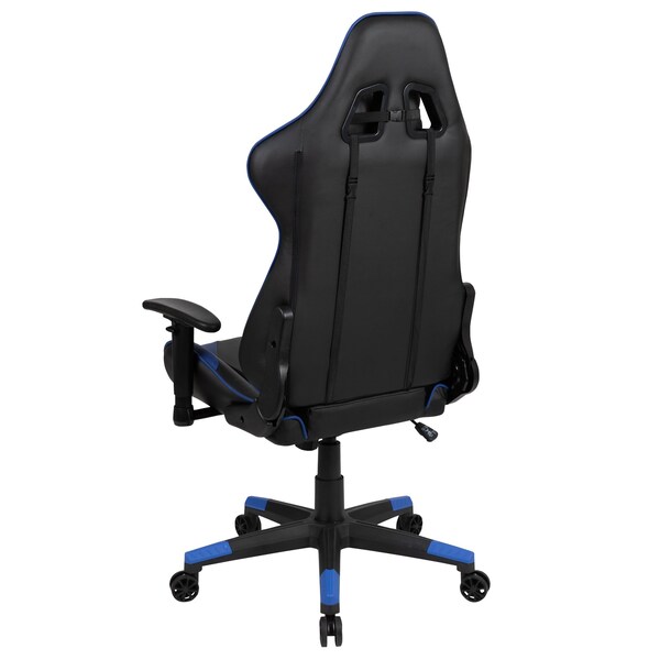 Flash Furniture Leather Gaming Chair, Blue - CH-187230-1-BL-GG