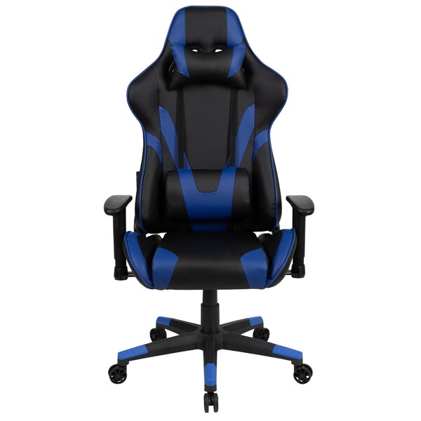 Flash Furniture Leather Gaming Chair, Blue - CH-187230-1-BL-GG