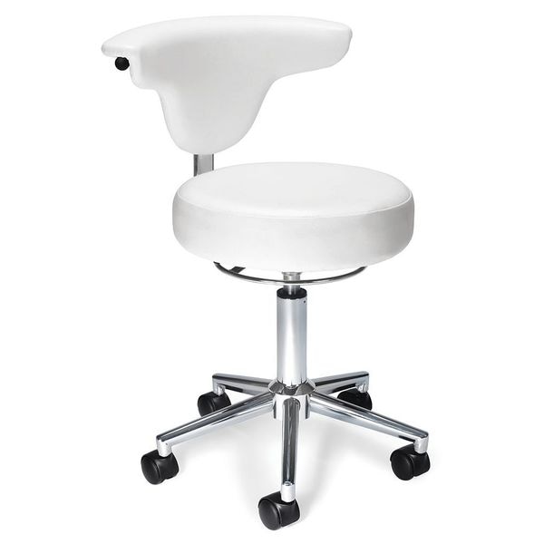 Ofm Anatomy Chair White, Vinyl Anti, Microbial/Bact Anatomy, 18-3/4" to 22-3/4" Height, Vinyl, White - 910-WHITE