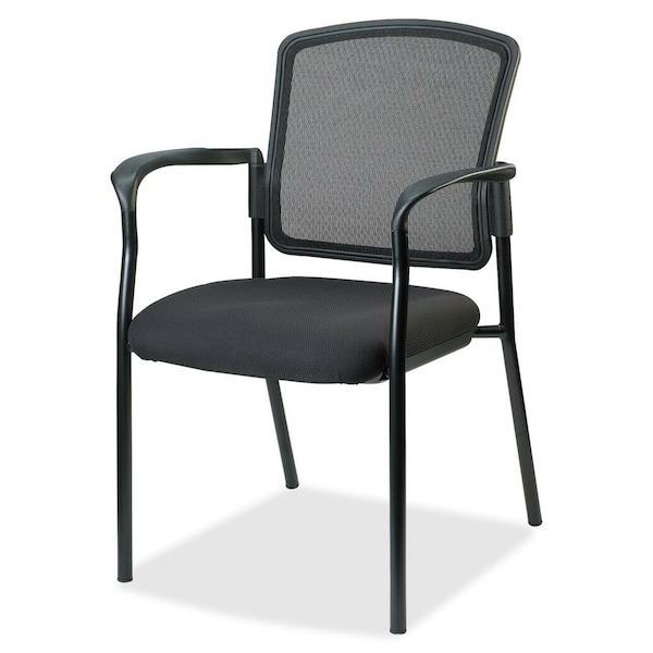 Lorell Guest Chair, Black Back, 23 in W Mesh Seat - LLR23100