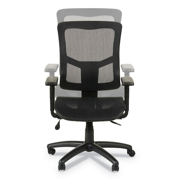 Alera St Sld Chair, Mid-Back, Suspnsion Mesh, Blk, Padded T-Bar, 16.34 in Height, Mesh, Black - ALEELT4218S