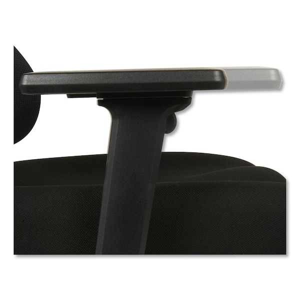 Alera St Sld Chair, Mid-Back, Suspnsion Mesh, Blk, Padded T-Bar, 16.34 in Height, Mesh, Black - ALEELT4218S