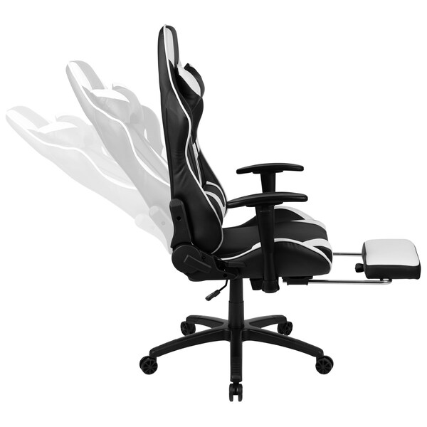Flash Furniture Black Reclining Gaming Chair with Footrest - CH-187230-BK-GG